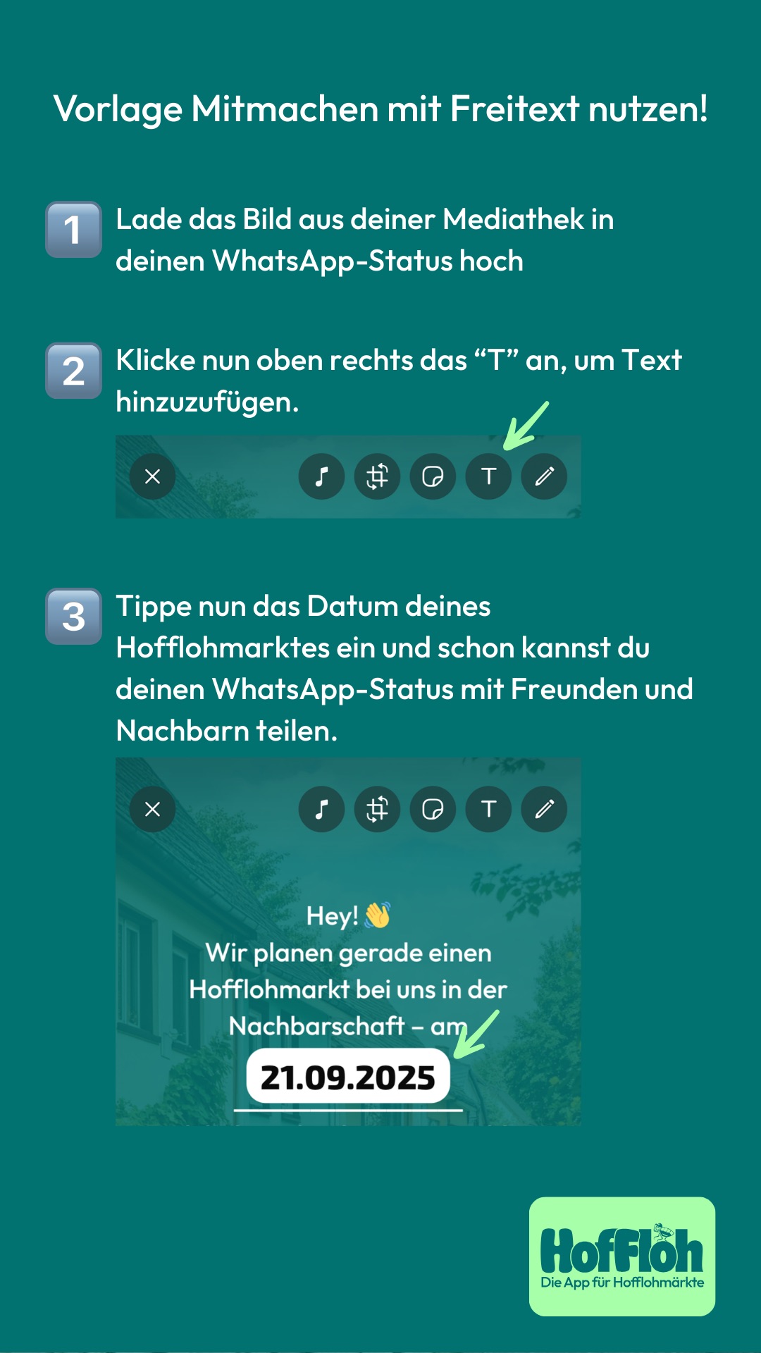 So verwendest du die Share-Bilder